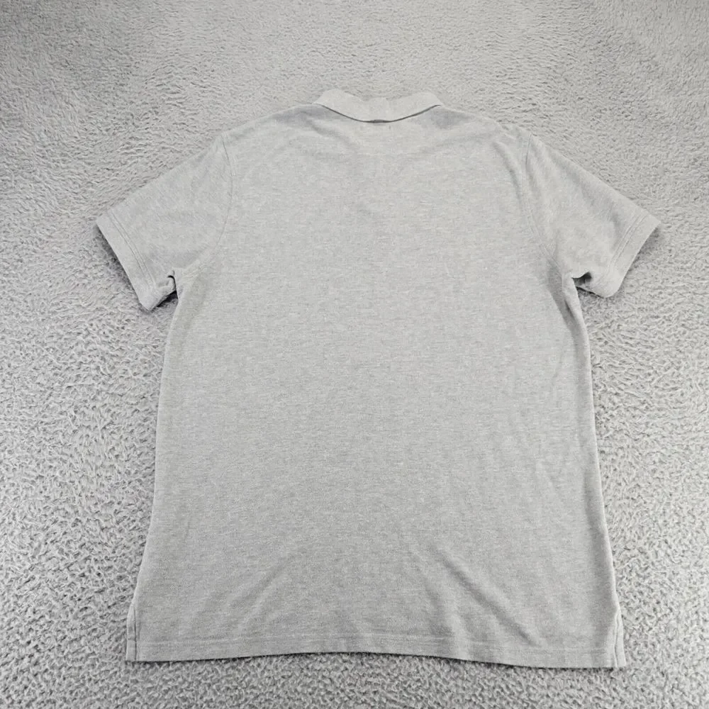 J.Crew Shirt‎ Mens Large Gray Always Oarsman Short Sleeve Polo Golf Preppy Y2K